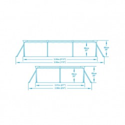 Piscina cu cadru Steel Pro 300 x 201 x 66 cm Piscina cu cadru Steel Pro 300 x 201 x 66 cm